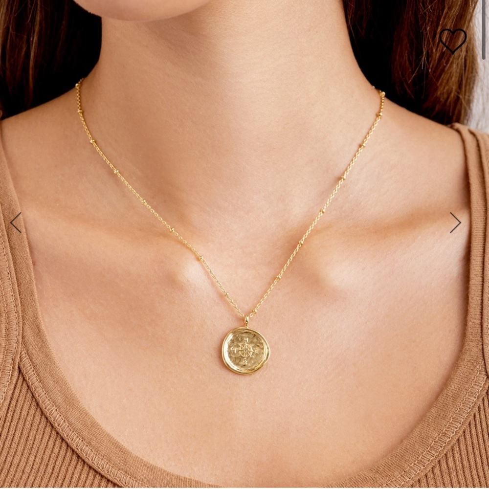 Gorjana Compass Coin Necklace